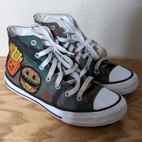 Converse Other - Converse All Star High Top Camo with Patches